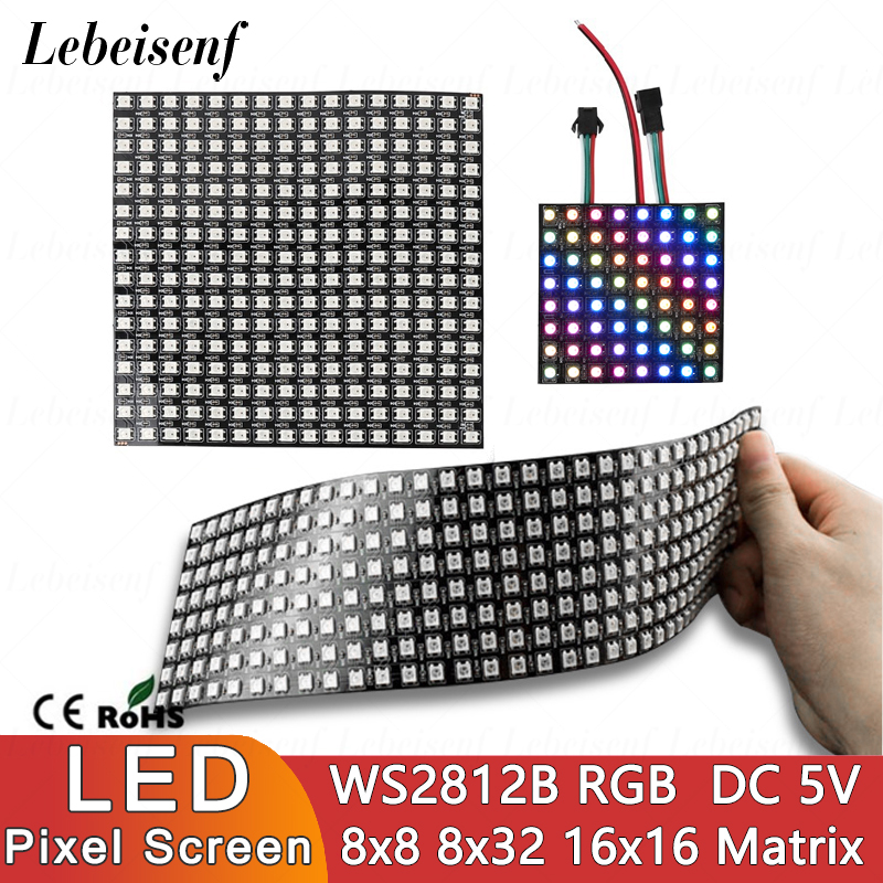 Rgb Led Matrix 8X8 - Светодиодный цифровой пиксельный экран WS2812B SMD