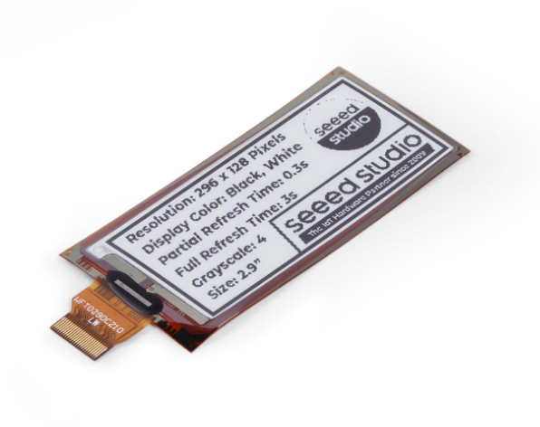 Display Epaper 2.9 - 104990852 2,9-дюймовый гибкий монохромный дисплей EInk