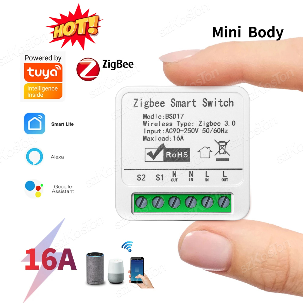 Smart Home Automation Diy - 16A Tuya ZigBee Модуль умного переключателя