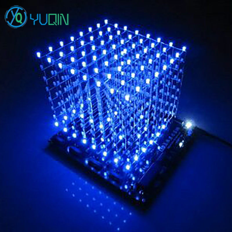 DIY 3D8 светодиодный комплект  – обзор и цена Rgb Led Matrix 8X8
