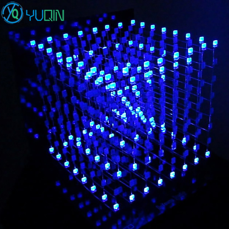 DIY 3D8 светодиодный комплект  – обзор и цена Rgb Led Matrix 8X8