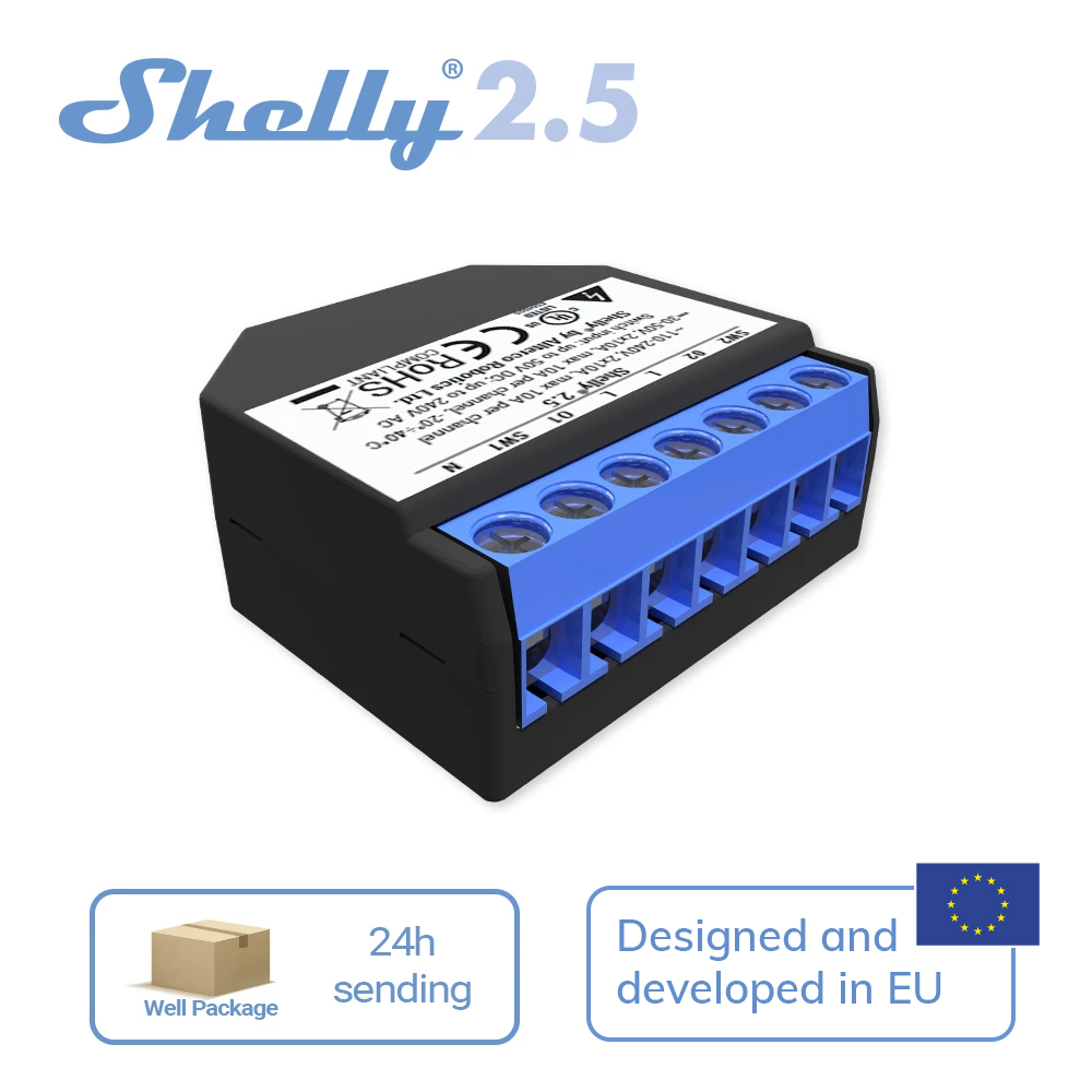Shelly 2,5 умный дом двойное р – обзор и цена Shelly Relay Module