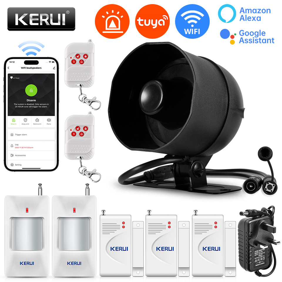 KERUI 120 дБ сирена сигнализац – обзор и цена Smart Home Automation Diy
