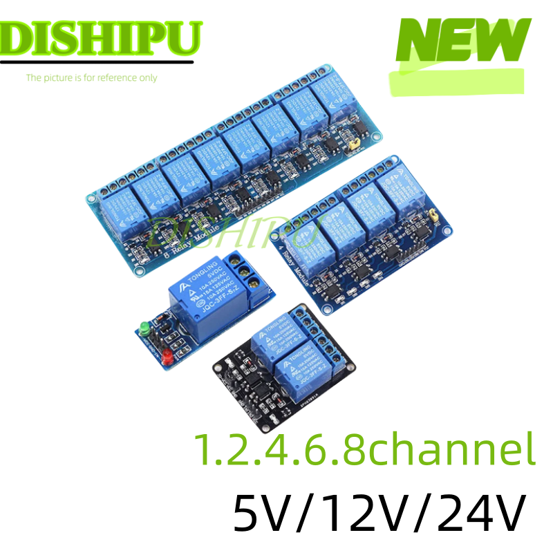DC 5 В 12 В 24 В 1 2 4 6 8-кан – обзор и цена Relay 8 Channel Board