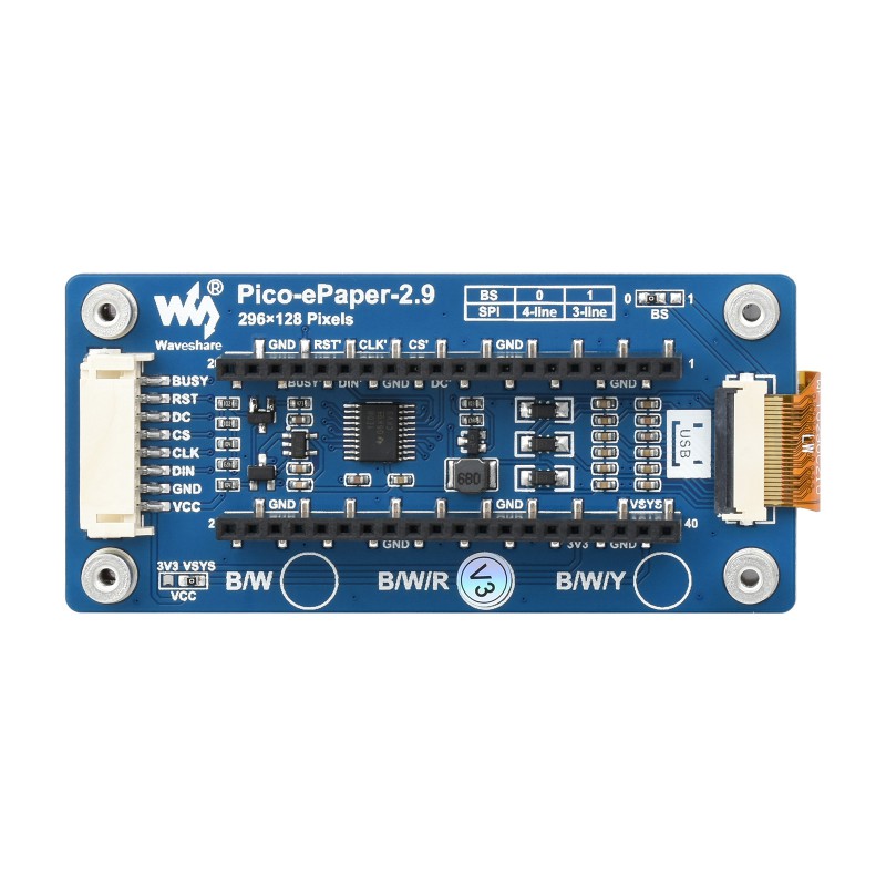 Модуль дисплея Waveshare Pico- – обзор и цена Display Epaper 2.9